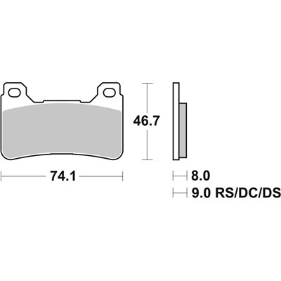 Bild von Bremsbeläge Racing Dual Carbon