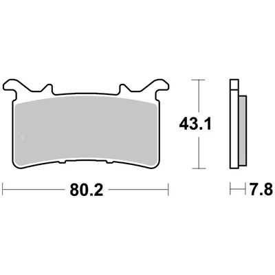 Bild von Bremsbeläge Racing Dual Carbon