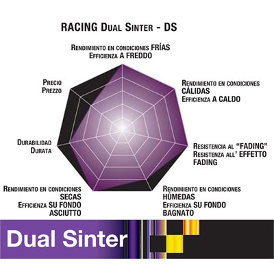 Bild von Bremsbeläge Racing Dual Sinter