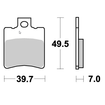 Bild von Bremsbeläge Scooter Carbontech