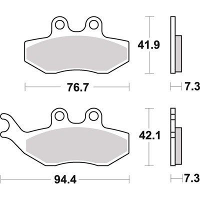 Bild von Bremsbeläge Scooter Keramik