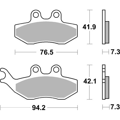 Bild von Bremsbeläge Scooter Keramik