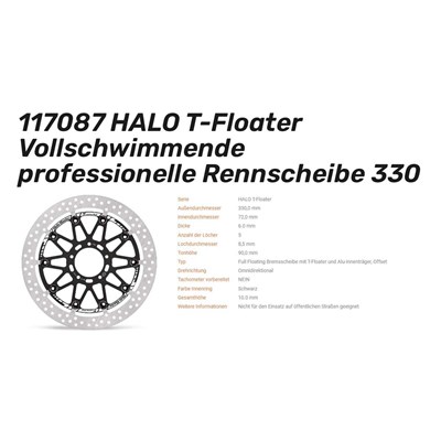 Bild von Bremsscheiben HALO Racing T-Floater