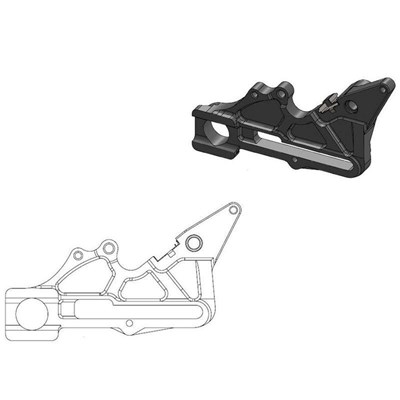 Bild von Bremszangenadapter 240mm auf OEM Zange