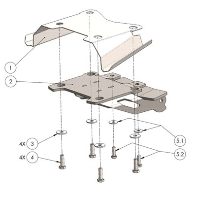 Bild von Kennzeichenhalter-Set Yamaha