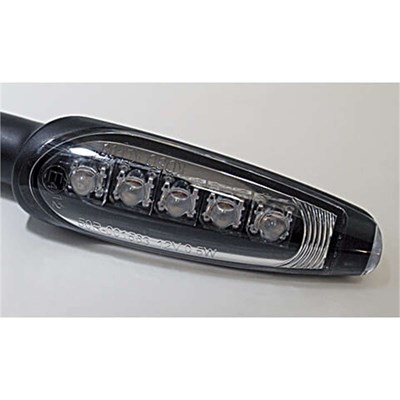 Bild von LED-Blinker, schwarz mattes Metallgehäuse