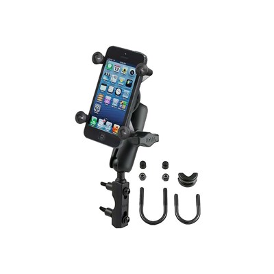 Bild von Motorradhalterung mit X-Grip Universal Halteklammer für Smartphones - Basisbefestigung