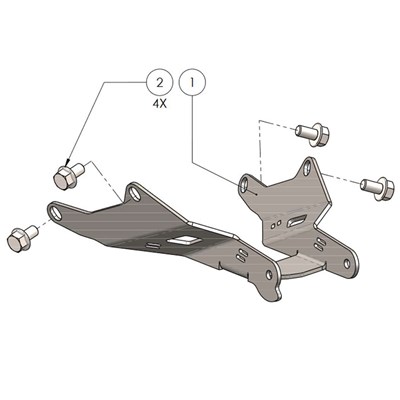 Bild von Nummernhalter SET Honda