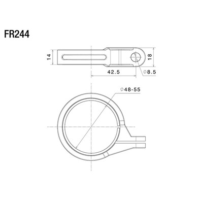 Bild von RIZOMA BLINKER ADAPTER VORNE