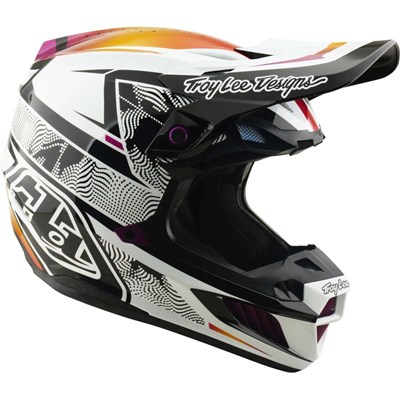 Bild von SE5 ECE Composite Helmet - Lined Up black-white-violet L