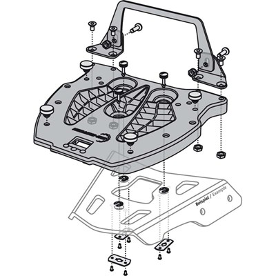 Bild von SW-Motech Adapterplatten ALU-RACK