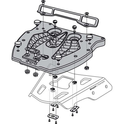 Bild von SW-Motech Adapterplatten ALU-RACK