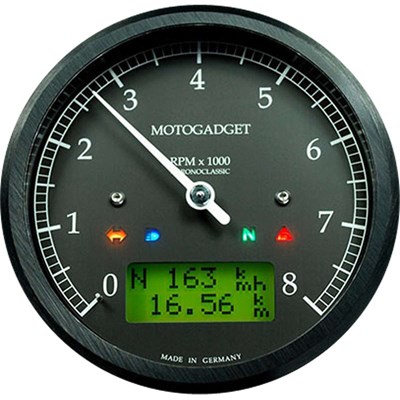 Bild von Tacho Chronoclassic 1 Stk schwarz Ø 80mm
