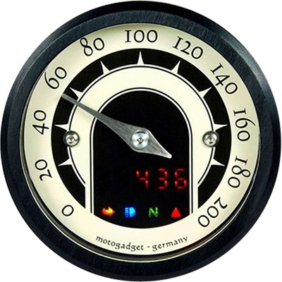 Bild von Tacho MST Speedster 1 Stk schwarz eloxiert Ø 49mm