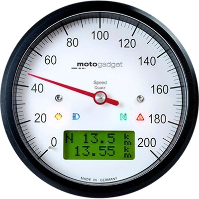 Bild von Tacho Motoscope Classic Speedo 1 Stk schwarz eloxiert Ø 80mm