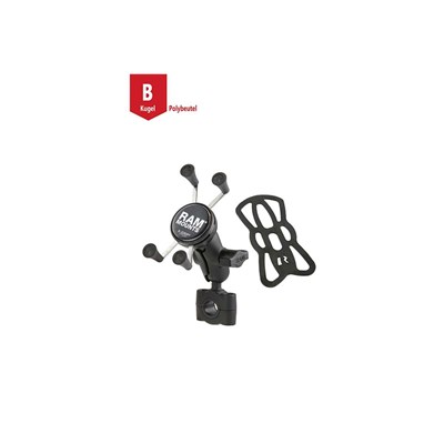 Bild von Torque Motorradhalterung M (Lenker/Rohre) X-Grip Uni-Halteklammer für Smartphones