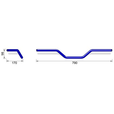 Bild von Alu-Lenker Naked Bike A02, 22.2mm