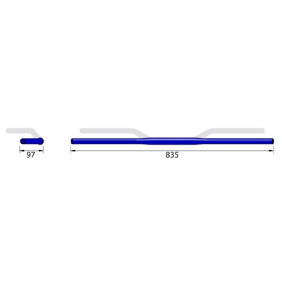 Bild von Alu-Lenker X-Bar Drag Bar wide XD2, 28.6mm