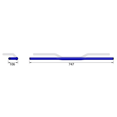 Bild von Alu-Lenker X-Bar Drag Bar XD1, 28.6mm