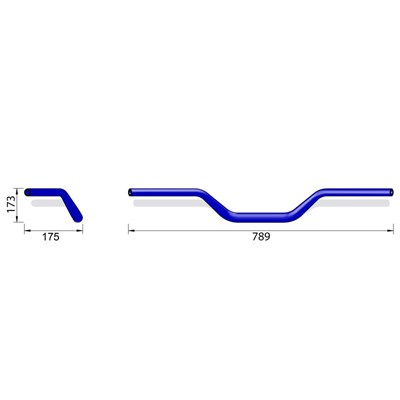 Bild von Alu-Lenker X-Bar Naked Bike X02, 28.6mm