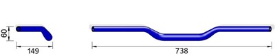 Bild von Alu-Lenker X-Bar Superbike Flat XN1, 28.6mm
