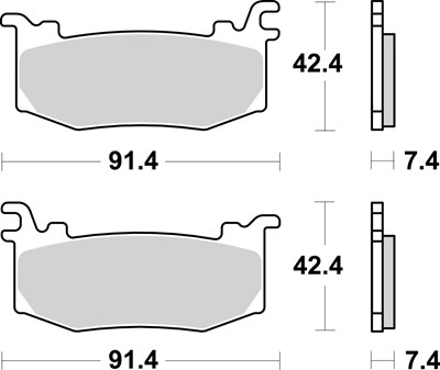 Bild von Bremsbeläge Racing Dual Carbon