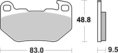 Bild von Bremsbeläge Strasse Sinter hinten