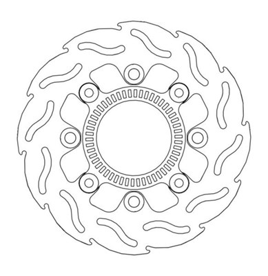 Bild von Bremsscheiben Flame hinten