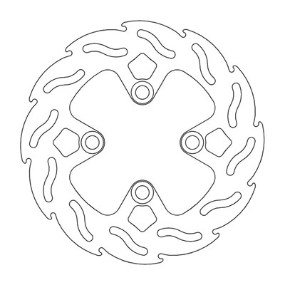 Bild von Bremsscheiben Flame hinten