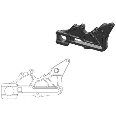 Bild von Bremszangenadapter 240mm auf OEM Zange