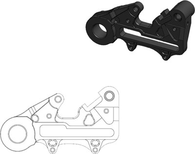 Bild von Bremszangenadapter