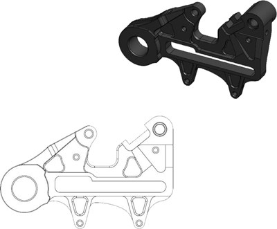 Bild von Bremszangenadapter