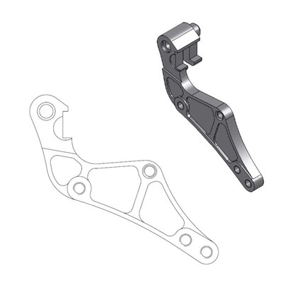 Bild von Bremszangenadapter SM 320mm auf OEM Bremszange