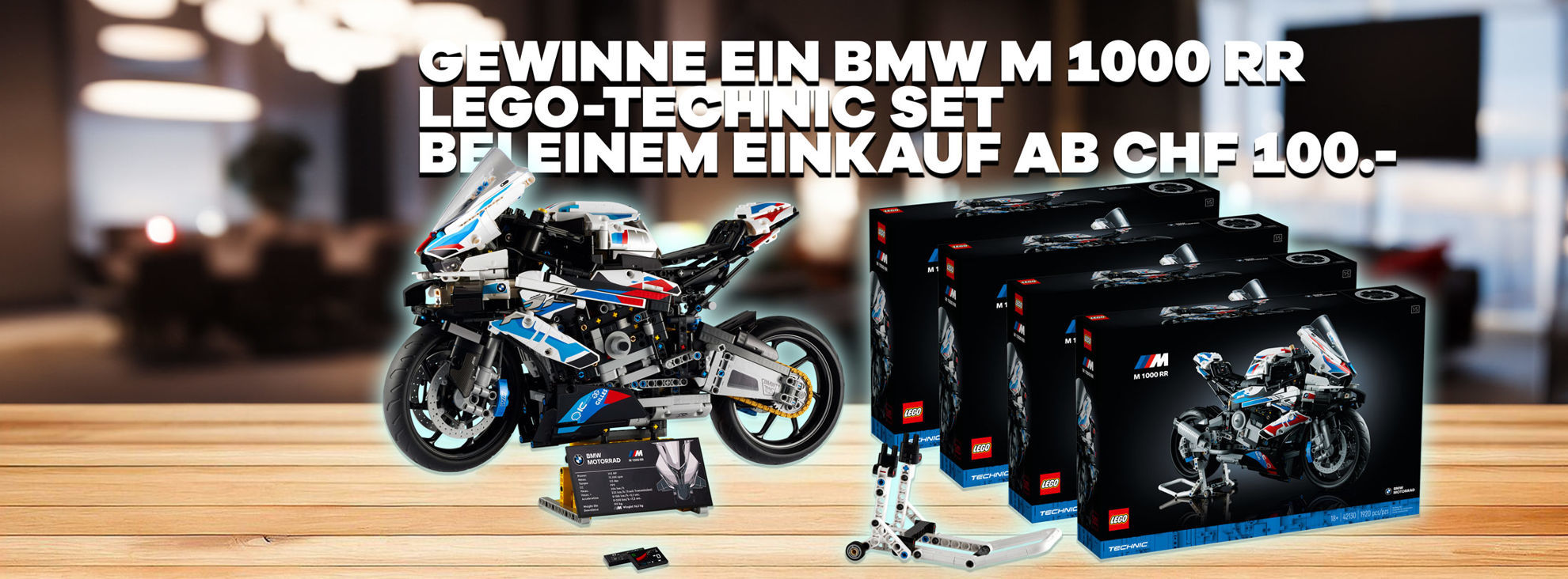 Gewinne ein BMW M 1000 RR Lego Tchnic Set