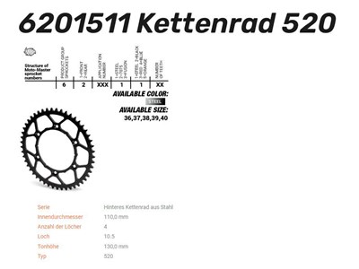 Bild von Kettenkranz Stahl Ultralight