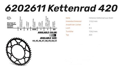 Bild von Kettenkranz Stahl Ultralight