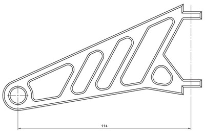 Bild von Lampenhalter-Set CNC lang