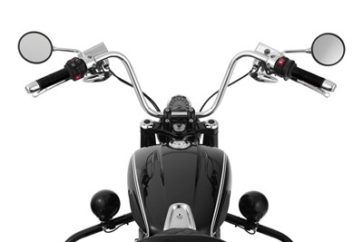 Bild von Ledermanschetten für die Griffe der BMW R 18