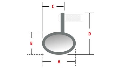 Bild von Lenkerendspiegel Tetra lang