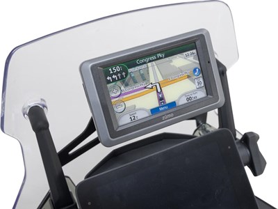 Bild von Navi-Halter im Cockpit