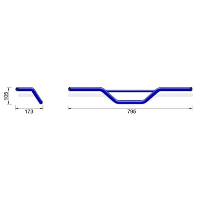 Bild von Stahllenker Cross MX2, 22.0mm