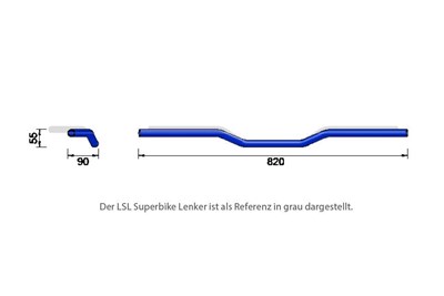 Bild von Stahllenker Street Bar L00, 22.2mm