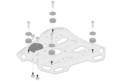 Bild von SW-Motech Adapterkits Adventure-Rack