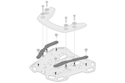 Bild von SW-Motech Adapterkits Adventure-Rack