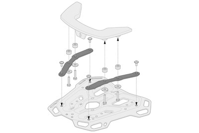 Bild von SW-Motech Adapterkits Adventure-Rack