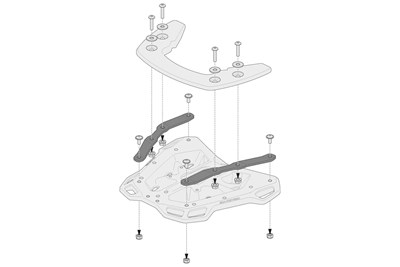 Bild von SW-Motech Adapterkits Adventure-Rack