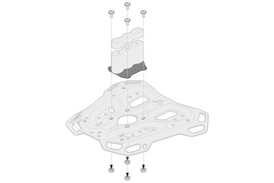 Bild von SW-Motech Adapterkits Adventure-Rack
