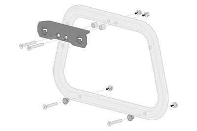 Bild von SW-Motech Adapterkits für Seitenträger Pro