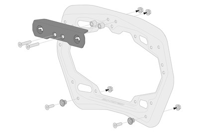 Bild von SW-Motech Adapterkits für Seitenträger Pro