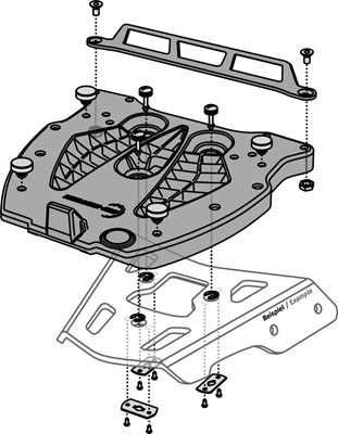 Bild von SW-Motech Adapterplatten ALU-RACK